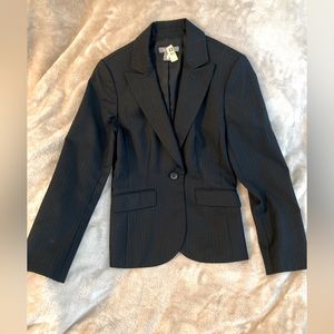 Black Ann Taylor Blazer Womens Suit Jacket